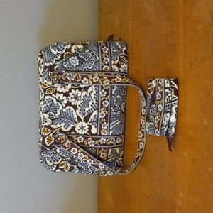 SALE! Vera Bradley Squared Away & Wallet Slate Blooms